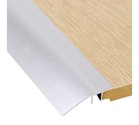 Self Adhesive Floor Cover Strips/Gap Connecting Strips,95/105/115/125/135/145 Cm Doorway Floor Transition Strip, for Threshold Height Less Than 1 Mm(Silver,95cm/37.4in)