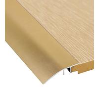 Self Adhesive Floor Cover Strips/Gap Connecting Strips,95/105/115/125/135/145 Cm Doorway Floor Transition Strip, for Threshold Height Less Than 1 Mm(Gold,95cm/37.4in)