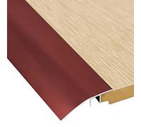 Self Adhesive Floor Cover Strips/Gap Connecting Strips,95/105/115/125/135/145 Cm Doorway Floor Transition Strip, for Threshold Height Less Than 1 Mm(Red,95cm/37.4in)