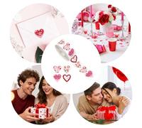 Self Adhesive Heart Labels, Cute Sticker Pack, 1.97in Material with Easy Stick Feature, Colorful Decorative Design, Paper Craft Accessory with Fun Style, Reward Sticker for Wedding and Party