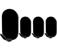 Self Adhesive Hooks For Hanging,Extra Sticky And Strong,Max Load 5kg,No Nails,Multipurpose Heavy Duty Wall Hooks For Bathroom,Kitchen,Doors 4 Pack