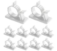 Self-Adhesive Nylon Cable Straps - Adjustable Zip Ties Straps | 10x Cable Teis Cables Clips Wire Strap Cord Clamp Nylon Zip Teis for Cables Management