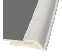 Self Adhesive PVC Soft Floor Transition Strip for Wood to Carpet,Carpet Edge Trim Area Rug Wrapping Strips, Flooring Mats Edge Safety Protector, 3.3 6. 610 13 16.4ft Long(White,1m(3.3ft))