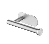 Self Adhesive Toilet Paper Towel Holder Stainless Steel Wall Mount No Punching Tissue Roll Dispenser(1Pc Silver)