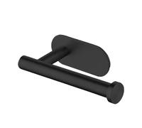 Self Adhesive Toilet Paper Towel Holder Stainless Steel Wall Mount No Punching Tissue Roll Dispenser(1Pc Black)