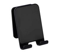 Self-adhesive Wall Mount Phone Holder Compatible with Bathroom, Living Room, Adjustable Angle Storage Shelf - White