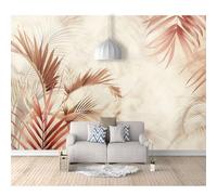 Self-adhesive Wallpaper 3D Wall Murals Optical illusion pink leaves 100x70cm Suitable for Living Room and Bedroom Tv Background Art Posters