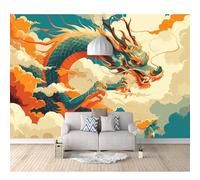 Self-adhesive Wallpaper Wall Stickers Painted Dragon 100x70cm Mural 3D For Living Room Bedroom Restaurant Office Photo Decoration Tv Background Art Poster