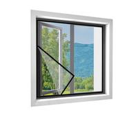 Self Adhesive Window Screen - No Drill Tear-Resistant Magnetic | | Moustiquaire en maille filet de protection anti-rideau de taille personnalisée pour cadre de fenêtre amovible