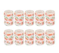 Self Adhesive Wrap Nonwoven Polyester Rainproof Breathable High Elasticity Tear Able Design for Sports Animals Pets 10pcs (7.5cm)