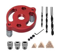 Self Centering Dowel Jig - Adjustable Drill Guide Tool | Precision Hole Locator Handheld Woodworking Fixture Accurate for Cabinet, Furniture Installation, Carpentry, Home or Renovation Use