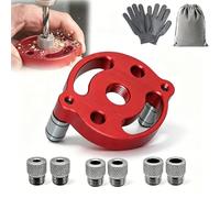 Self-Centering Doweling Jig - Precision Drill Guide for Flawless Woodworking Joints, Adjustable Dowel Jig 3-10mm Bushings, Handheld Drill Guide for Straight Holes, Joinery & DIY (B-1)