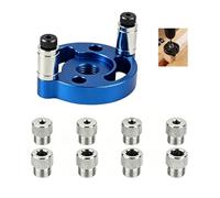 Self Centering Doweling Jig, Woodworking Hole Puncher Locator, Portable Straight Drilling Guide Tools For Wood Panel, Reliable Positioning Accessory For DIY & Furniture Assembly (Blue)