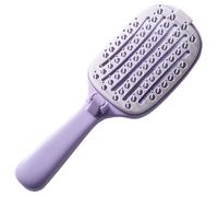 Self Cleaning Hair Brush, Foldable Hairstyling Tool, 7.17x2.52x1.5 Inches Rubber Comb with Volumizing Feature, Durable Hair Comb, Portable Design Brush with Easy Fold, Home Salon Accessory for Girls
