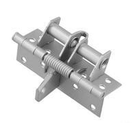 Self-Closing Door Hinge 90° Hold Open Invisible Metal Spring Hinge Automatic Close 10cm Concealed Invisible Door Hinge 90° Stop for Cabinet Smooth Automatic Closing Hinge 10x2.6cm Duty Spring (sliver)