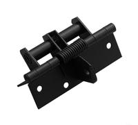 Self-Closing Door Hinge 90° Hold Open Invisible Metal Spring Hinge Automatic Close 10cm Concealed Invisible Door Hinge 90° Stop for Cabinet Smooth Automatic Closing Hinge 10x2.6cm Duty Spring (black)