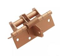 Self-Closing Door Hinge 90° Hold Open Invisible Metal Spring Hinge Automatic Close 10cm Concealed Invisible Door Hinge 90° Stop for Cabinet Smooth Automatic Closing Hinge 10x2.6cm Duty Spring (gold)