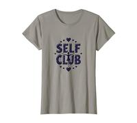 Self Club : Un Design Autonome pour Les Amateurs d'amour-Propre T-Shirt, Femme, Ardoise, XXL