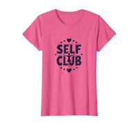 Self Club : Un Design Autonome pour Les Amateurs d'amour-Propre T-Shirt, Femme, Rose chiné, M