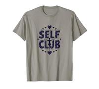 Self Club : Un Design Autonome pour Les Amateurs d'amour-Propre T-Shirt, Homme, Ardoise, M