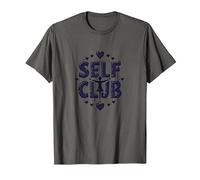 Self Club : Un Design Autonome pour Les Amateurs d'amour-Propre T-Shirt, Homme, Asphalte, M