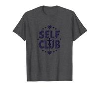 Self Club : Un Design Autonome pour Les Amateurs d'amour-Propre T-Shirt, Homme, Chiné Foncé, 5XL
