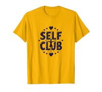 Self Club : Un Design Autonome pour Les Amateurs d'amour-Propre T-Shirt, Homme, Doré Vif, 3XL