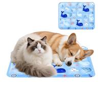 Self Cooling Pet Bed, Heat Absorbing Mat, 11.81 Inch Portable Kennel Cooling Accessory, Lightweight Travel Pad for Details, Soothing Rest Spot for Hardwood Floors Living Areas Pet Crates Furniture