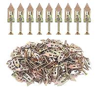 Self Drilling Drywall Anchors with Screws, No Drill Or Holes in Wall, Expansion Screws Set, Carbon Steel Hollow Wall Anchor Tapping Screw, Screws Kit for Fixing Curtains
