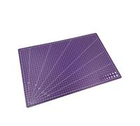 Self-Healing Cutting Mat A3 A4 A5 PVC Cutting Mat Workbench Patchwork Sewing Manual DIY Knife Engraving Leather Board Single Side Underlay(Purple,A5 Small)