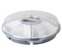 Excellent Houseware Set de service avec couvercle et 6 compartiments Gris 33 x 9 cm