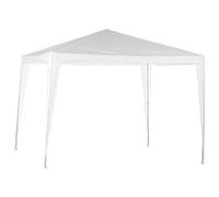 Self Import Agencies TONELLE PE, 300X300CM, HAUTEUR DU MILIEU 245CM - STRUCTURE EN METAL - BLANC