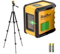 Self Leveling Laser Level,DEGLASERS 100ft Green Cross Line Laser Level,3 Brightness Adjustment,Manual Self Leveling and Pulse Mode,IP54 Waterproof,Magnetic Bracket,Battery,Carrying Bag Included