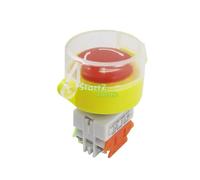 Self Locking Clear Cover Red Emergency Stop Push Button Switch NWPNLXEA