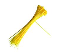 Self-locking Plastic Nylon Cable Tie 100 PCS 4.8X300MM Cable Tie Zip Wraps Strap Nylon Cable Tie(Yellow)