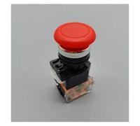 Self locking switch, self resetting button switch, LA38-11M mushroom head button Ф 22MM one open and one close 1NO1NC NWPNLXEA(Rot,Self reset)