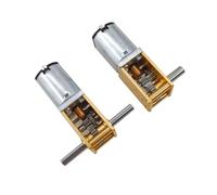 Self Locking Worm Gear 1218-N20 Miniature DC Reduction Gear electronic starter 12V Low-speed Single Shaft Dual Shaft electronic starter CZAOINCU(Single Axis,6V30rpm)