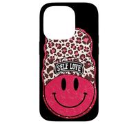 Self Love Leopard Face Bonnet Motif Coque pour iPhone 14 Pro