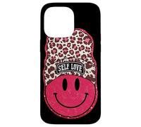 Self Love Leopard Face Bonnet Motif Coque pour iPhone 14 Pro Max