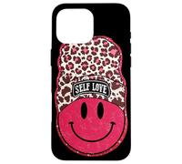 Self Love Leopard Face Bonnet Motif Coque pour iPhone 16 Pro Max