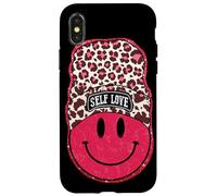Self Love Leopard Face Bonnet Motif Coque pour iPhone X/XS
