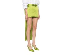 Self Portrait - Aw26-008Sk Jupe Ceinture Satinée - Femme - Jupes - Vert - Taille: 36 FR