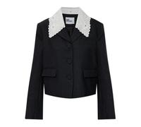 Self Portrait - Blazer avec Col Amovible - Femme - Vestes - Gris - Taille: 38 FR
