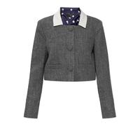 Self Portrait - Blazer avec écharpe amovible - Femme - Vestes - Gris - Taille: 38 FR