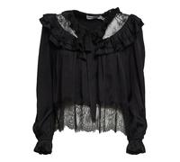 Self Portrait - Blouse Coupe Décontractée - Femme - Blouses et Chemises - Noir - Taille: 36 FR