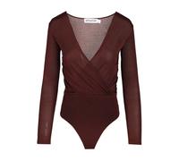 Self Portrait - Body en maille de viscose - Femme - Tops - Brun - Taille: 40 FR