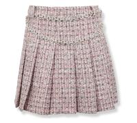 Self Portrait - Bou rystal Belt Mini Skirt - Femme - Jupes - Rose - Taille: 36 FR