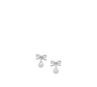 Self Portrait, Femme, Accessoires, Gris, Taille: ONE Size Boucles d'oreilles Perle