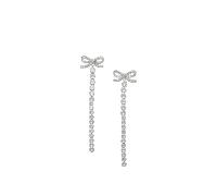 Self Portrait - Boucles d'oreilles Gouttes Cristal - Femme - Accessoires - Gris - Taille: ONE Size