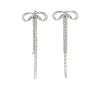 Self Portrait - Boucles d'oreilles double en cristal - Femme - Accessoires - Blanc - Taille: ONE Size